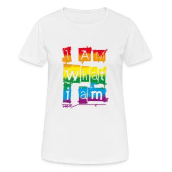 I AM WHAT I AM - Women's Breathable T-Shirt - white - Front - AI Model Female 172 dark (172cm)