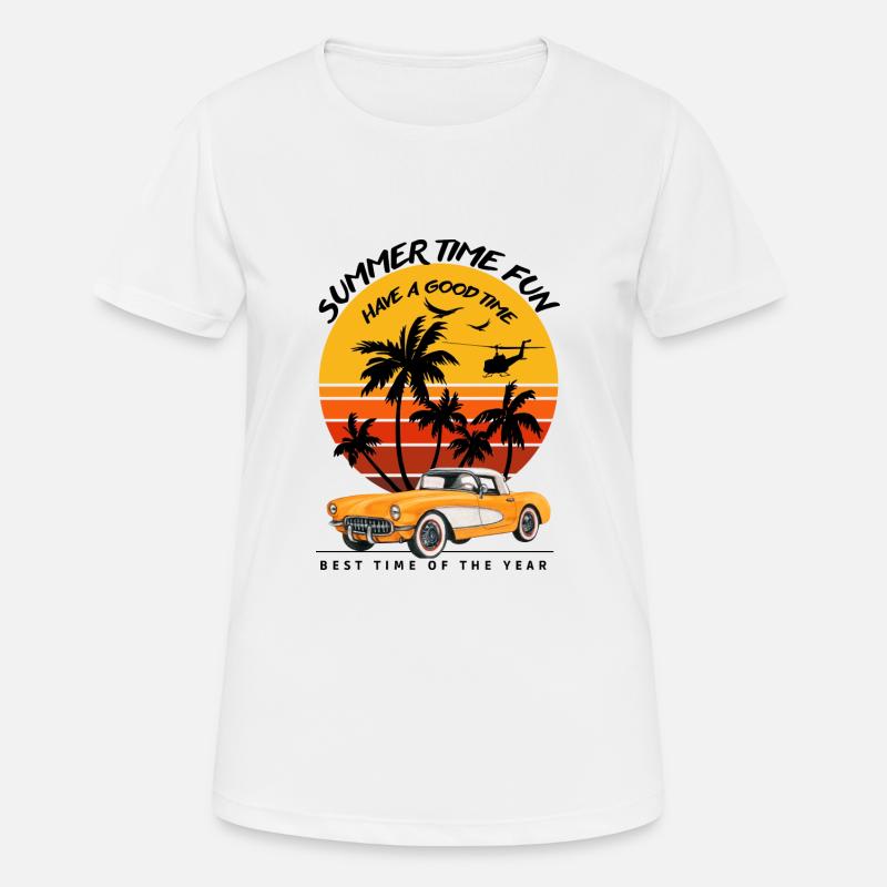 Summer Time Fun-Summer Feeling - Women's Breathable T-Shirt - white