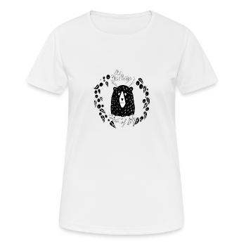 Fun Blueberry Wild Bear Sweet Norwegian Life Gift - Women's Breathable T-Shirt - white - Front - AI Model Female 172 dark (172cm)