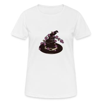 sorcière - T-shirt respirant Femme - blanc - Devant - AI Model Female 172 dark (172cm)