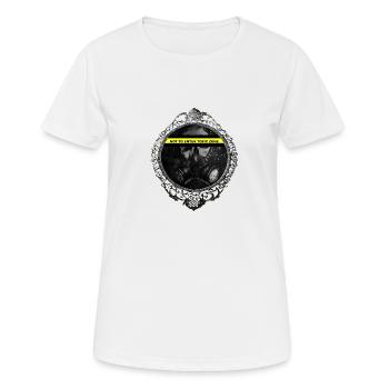 Not to enter Toxic Zone - Frauen T-Shirt atmungsaktiv - Weiß - Vorne - AI Model Female 172 dark (172cm)