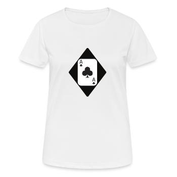 Cards - Women's Breathable T-Shirt - white - Front - AI Model Female 172 dark (172cm)