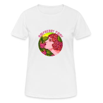 Raspberry Fairy - Women's Breathable T-Shirt - white - Front - AI Model Female 172 dark (172cm)