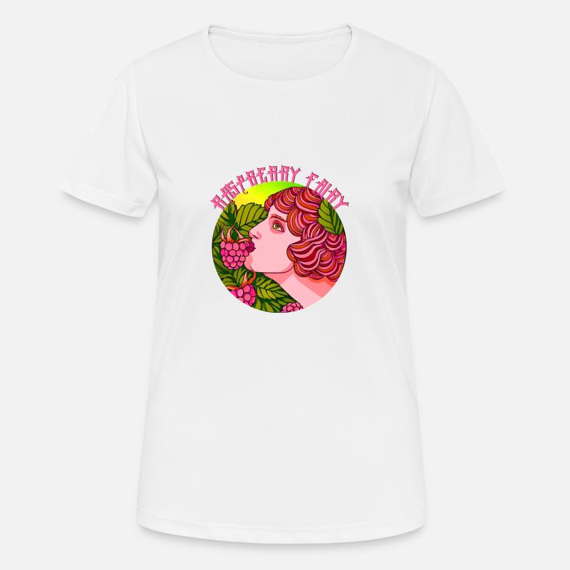 Raspberry Fairy - Women's Breathable T-Shirt - white