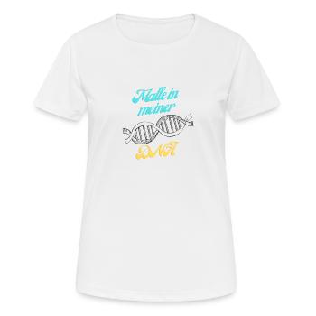 Malle dans mon ADN - T-shirt respirant Femme - blanc - Devant - AI Model Female 172 dark (172cm)