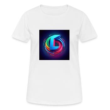 Logi.design - T-shirt respirant Femme - blanc - Devant - AI Model Female 172 dark (172cm)