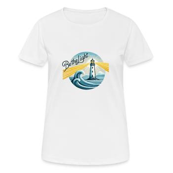 Lighthouse, Be the Light, Inspirational - Women's Breathable T-Shirt - white - Front - AI Model Female 172 dark (172cm)