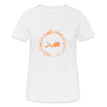 Diver - Women's Breathable T-Shirt - white - Front - AI Model Female 172 dark (172cm)