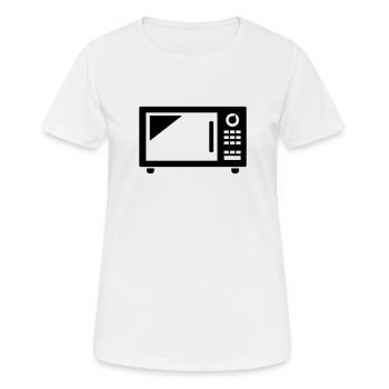 Micro-onde - T-shirt respirant Femme - blanc - Devant - AI Model Female 172 dark (172cm)