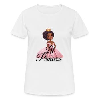 Lil Princess - Frauen T-Shirt atmungsaktiv - Weiß - Vorne - AI Model Female 172 dark (172cm)