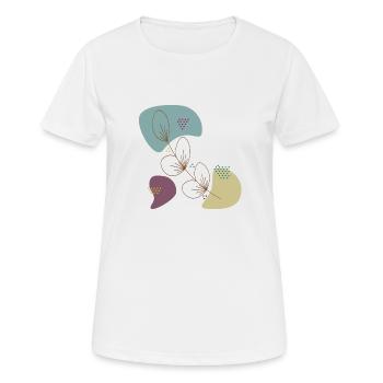 leaves - Women's Breathable T-Shirt - white - Front - AI Model Female 172 dark (172cm)