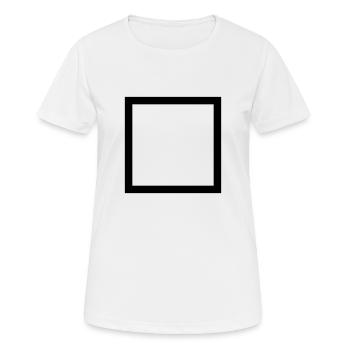 Square - Frauen T-Shirt atmungsaktiv - Weiß - Vorne - AI Model Female 172 dark (172cm)