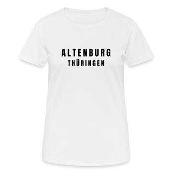 Altenburg, Thuringe - T-shirt respirant Femme - blanc - Devant - AI Model Female 172 dark (172cm)