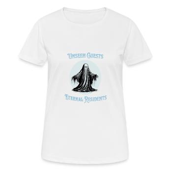Unseen guests eternal residents - Women's Breathable T-Shirt - white - Front - AI Model Female 172 dark (172cm)