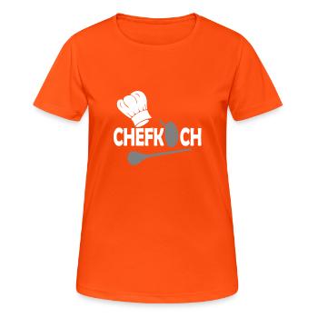 cook - Women's Breathable T-Shirt - neon orange - Front - AI Model Female 172 dark (172cm)