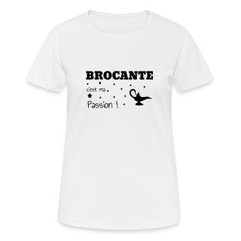 Flohmarkt / Trödler / Antiquar / Antike - Frauen T-Shirt atmungsaktiv - Weiß - Vorne - AI Model Female 172 dark (172cm)