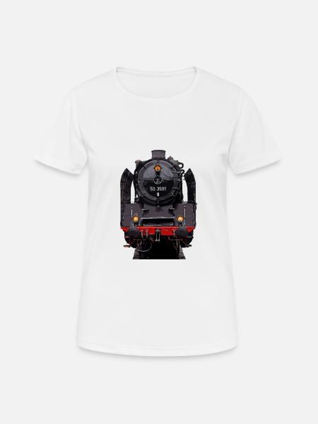 Locomotive à vapeur 50 3501 - T-shirt respirant Femme - blanc