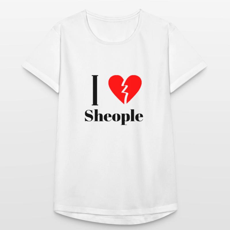 Déclaration de conception ironique de Sheople T-shirt respirant Femme