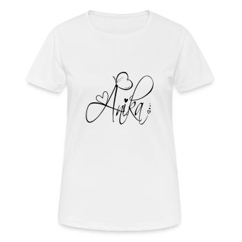 Anika Name Vorname Mädchen Kalligrafie Dekor - Frauen T-Shirt atmungsaktiv - Weiß - Vorne - AI Model Female 172 dark (172cm)