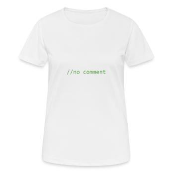Code snippet c #: No comment - Women's Breathable T-Shirt - white - Front - AI Model Female 172 dark (172cm)