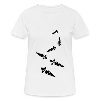 Carotte symbole carotte - T-shirt respirant Femme - blanc - Devant - AI Model Female 172 dark (172cm)
