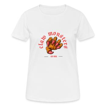 claw monsters - Frauen T-Shirt atmungsaktiv - Weiß - Vorne - AI Model Female 172 dark (172cm)