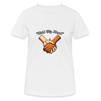 Songtexte Musikliebhaber Songwriter Musikfestival - Frauen T-Shirt atmungsaktiv - Weiß - Vorne - AI Model Female 172 dark (172cm)