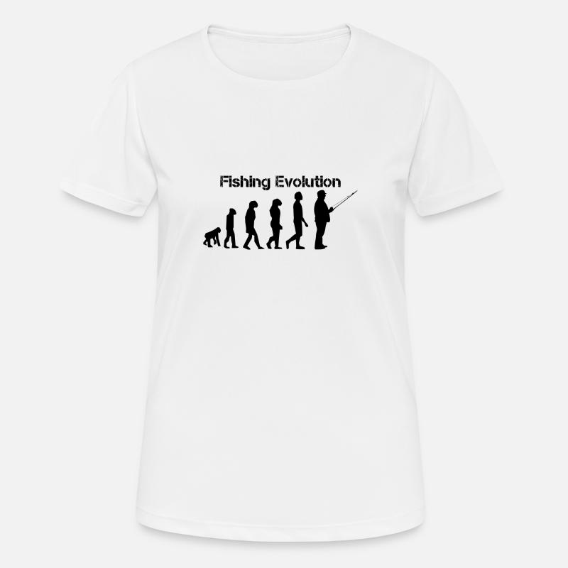 Fishing evolution - Women's Breathable T-Shirt - white