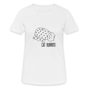 Idealer Linie Cat 1 - Frauen T-Shirt atmungsaktiv - Weiß - Vorne - AI Model Female 172 dark (172cm)