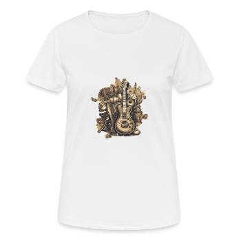 Instruments de musique - T-shirt respirant Femme - blanc - Devant - AI Model Female 172 dark (172cm)
