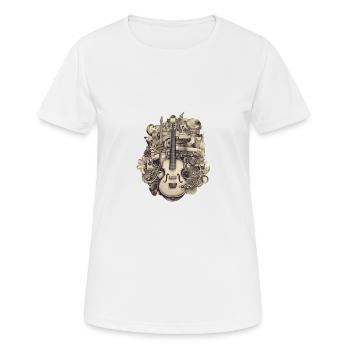 Music Instruments - Women's Breathable T-Shirt - white - Front - AI Model Female 172 dark (172cm)
