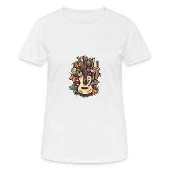 Instruments de musique - T-shirt respirant Femme - blanc - Devant - AI Model Female 172 dark (172cm)