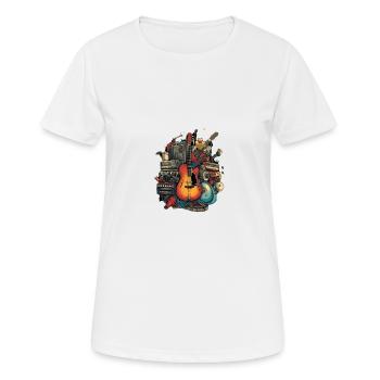 Music Instruments - Women's Breathable T-Shirt - white - Front - AI Model Female 172 dark (172cm)