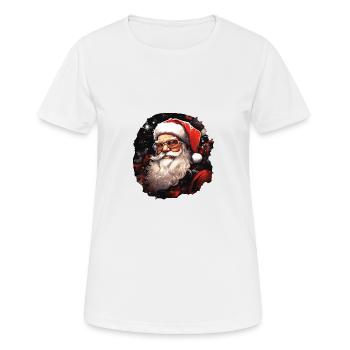 Santa Claus - Women's Breathable T-Shirt - white - Front - AI Model Female 172 dark (172cm)
