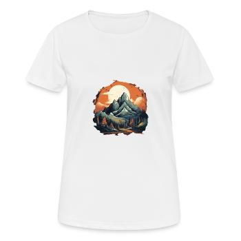 Landschaft - Frauen T-Shirt atmungsaktiv - Weiß - Vorne - AI Model Female 172 dark (172cm)