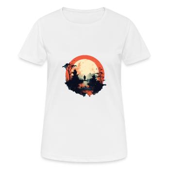 Landscape - Women's Breathable T-Shirt - white - Front - AI Model Female 172 dark (172cm)