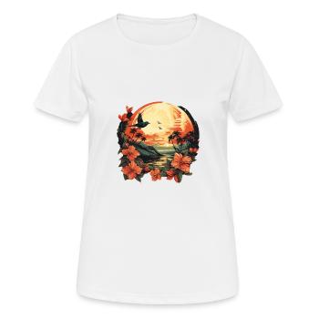 Tropical - T-shirt respirant Femme - blanc - Devant - AI Model Female 172 dark (172cm)