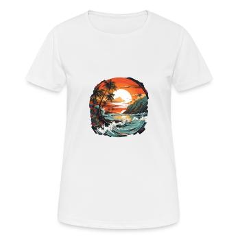 Tropical - T-shirt respirant Femme - blanc - Devant - AI Model Female 172 dark (172cm)