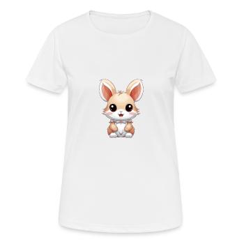 Hase - Kawaii Style - Frauen T-Shirt atmungsaktiv - Weiß - Vorne - AI Model Female 172 dark (172cm)