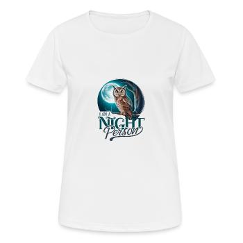I'm a night person. - Women's Breathable T-Shirt - white - Front - AI Model Female 172 dark (172cm)