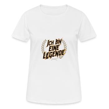 Je suis une légende - T-shirt respirant Femme - blanc - Devant - AI Model Female 172 dark (172cm)