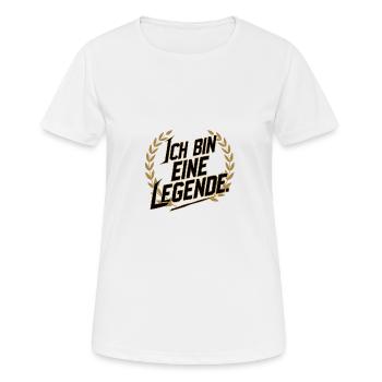 Je suis une légende - T-shirt respirant Femme - blanc - Devant - AI Model Female 172 dark (172cm)