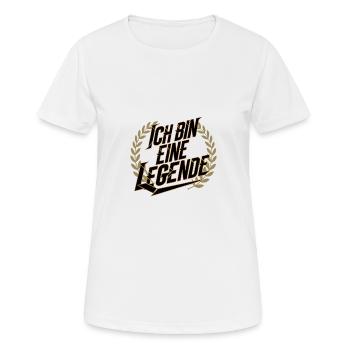Je suis une légende - T-shirt respirant Femme - blanc - Devant - AI Model Female 172 dark (172cm)