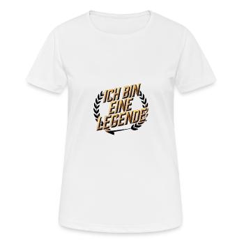 Je suis une légende - T-shirt respirant Femme - blanc - Devant - AI Model Female 172 dark (172cm)