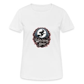 Witch at Full Moon – Witching Hour - Women's Breathable T-Shirt - white - Front - AI Model Female 172 dark (172cm)