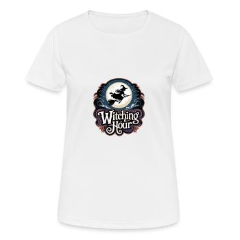 Witch at Full Moon – Witching Hour - Women's Breathable T-Shirt - white - Front - AI Model Female 172 dark (172cm)