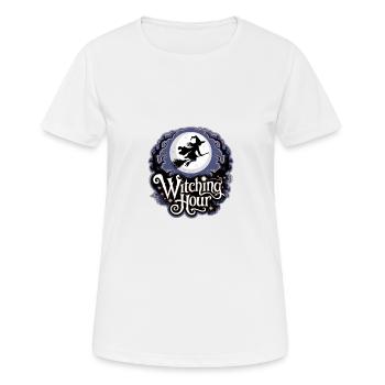 Witch at Full Moon – Witching Hour - Women's Breathable T-Shirt - white - Front - AI Model Female 172 dark (172cm)