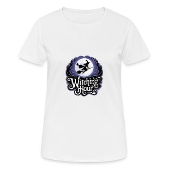 Witch at Full Moon – Witching Hour - Women's Breathable T-Shirt - white - Front - AI Model Female 172 dark (172cm)