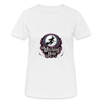 Witch at Full Moon – Witching Hour - Women's Breathable T-Shirt - white - Front - AI Model Female 172 dark (172cm)