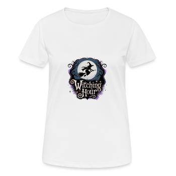 Witch at Full Moon – Witching Hour - Women's Breathable T-Shirt - white - Front - AI Model Female 172 dark (172cm)